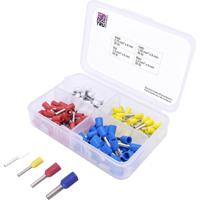 TRU COMPONENTS T1903C020 Assortiment adereindhulzen 0.75 mm², 1 mm², 1.5 mm², 2.5 mm² Deels geïsoleerd 120 stuk(s) - thumbnail