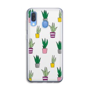 Sanseveria: Samsung Galaxy A40 Transparant Hoesje