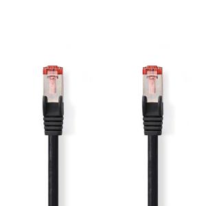 CAT6-kabel | RJ45 Male | RJ45 Male | S/FTP | 15.0 m | Rond | LSZH | Zwart | Label