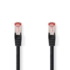 Nedis CCGL85221BK015 CAT6-kabel RJ45 Male RJ netwerkkabel Zwart 0,15 m U/UTP (UTP)