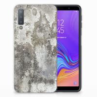 Samsung Galaxy A7 (2018) | TPU | Siliconen hoesje | Beton Print