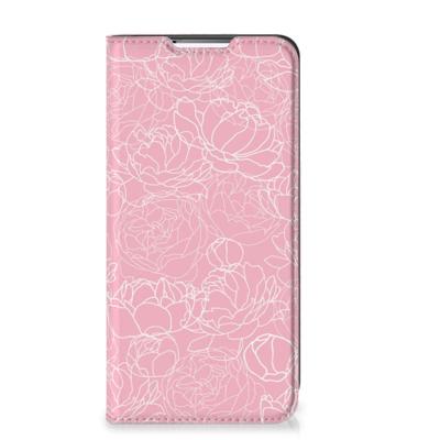 Samsung Galaxy S22 Plus Smart Cover White Flowers Samsung Galaxy S22 Plus Smart Cover White Flowers