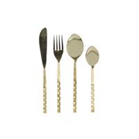 Bestek DKD Home Decor Gouden Roestvrij staal 4,5 x 1,5 x 21 cm 16 Onderdelen