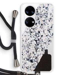 Gespikkelde marmer: Huawei P50 Transparant Hoesje met koord