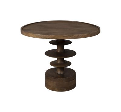 Dutchbone Ronde Salontafel 'Cath' Mangohout, 66cm