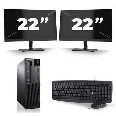 Lenovo ThinkCentre M93p SFF - Intel Core i7-4e Generatie - 16GB RAM - 256GB SSD - Windows 10 + 2x 22 inch Monitor Lenovo ThinkCentre M93p SFF - Intel Core i7-4e Generatie - 16GB RAM - 256GB SSD - Windows 10 + 2x 22 inch Monitor