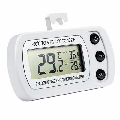 2 stks digitale LCD thermometer koelkast temperatuur sensor vriezer thermometer (wit)