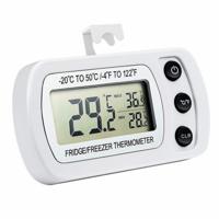 2 stks digitale LCD thermometer koelkast temperatuur sensor vriezer thermometer (wit)