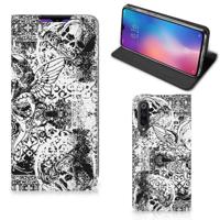 Mobiel BookCase Xiaomi Mi 9 Skulls Angel