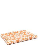 La DoubleJ nappe en lin à fleurs (180cm x 280cm) - Orange