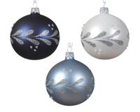 Kerstbal glas d8 cm a3 CXCV kerst - Decoris