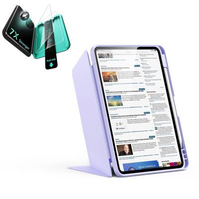 iPad 11" (A16) 2025 Bundle Flip Magnetic Case with Pencil Holder & Armorite® Protection - Light Purple