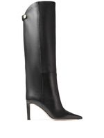 Jimmy Choo bottes Alizze en cuir 85 mm - Noir - thumbnail