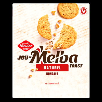 Van der Meulen Joy of Melba Toast Naturel Rondjes 90 g bij Jumbo