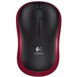 Logitech M185 Rood Draadloze Muis
