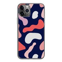 Memphis Shapes Pink: iPhone 11 Pro Transparant Hoesje