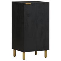 Dressoir 40x33x75 cm bewerkt hout zwart Dressoir 40x33x75 cm bewerkt hout zwart