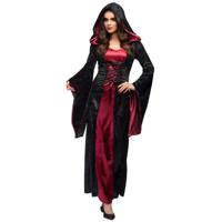Boland Vampire mistress kostuum dames zwart.rood maat 40/42 (M)