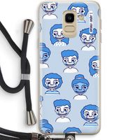 Gezichtjes: Samsung Galaxy J6 (2018) Transparant Hoesje met koord