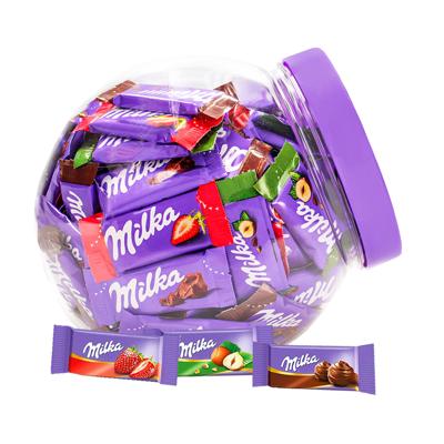 Milka Naps chocolademix - melk, hazelnoot & aardbei - 650g