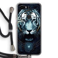 Darkness Tiger: Pixel 3a Transparant Hoesje met koord