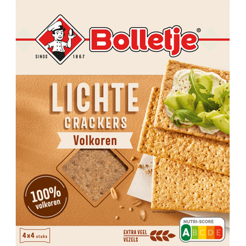 Bolletje Lichte Crackers Volkoren 4 x 4 Stuks 190 g bij Jumbo