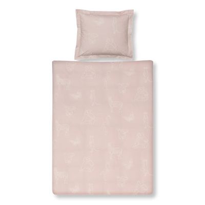 Vandyck Vandyck ANIMAL KIDS 1-persoons (140x200/220 ) sepia pink