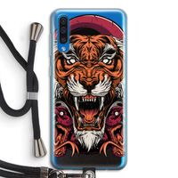 Tiger and Rattlesnakes: Samsung Galaxy A50 Transparant Hoesje met koord