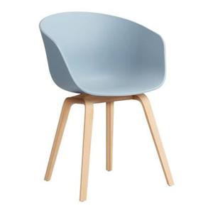 HAY About a Chair AAC22 Stoel - Soaped Oak - Slate Blue