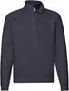 Fruit Of The Loom F382 Premium Zip Neck Raglan Sweat - Deep Navy - XL