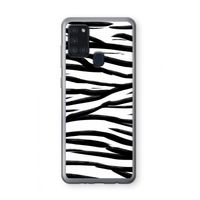 Zebra pattern: Samsung Galaxy A21s Transparant Hoesje