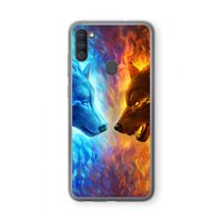 Fire & Ice: Samsung Galaxy A11 Transparant Hoesje
