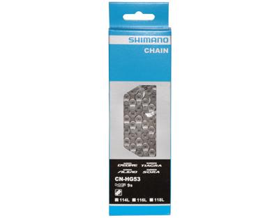 Shimano hg53 ketting - 9 speed - zilver - 116 schakels