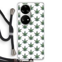 Weed: Huawei P50 Pro Transparant Hoesje met koord