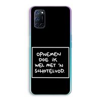 Schotelvod: Oppo A92 Transparant Hoesje