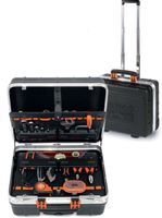 Bahco Gevulde 55 delige gereedschapskoffer met stevige koffer met wielen rubber | 4750RCW011BNL - 4750RCW011BNL - thumbnail