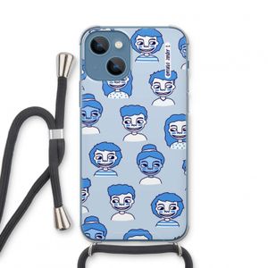 Gezichtjes: iPhone 13 mini Transparant Hoesje met koord