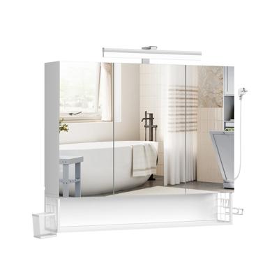 Badkamerkast met spiegel en ruime opbergruimte