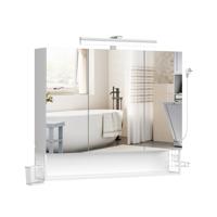 Badkamerkast met spiegel en ruime opbergruimte