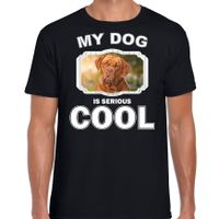 Franse Mastiff honden t-shirt my dog is serious cool zwart voor heren - thumbnail