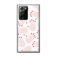 Hands pink: Samsung Galaxy Note 20 Ultra / Note 20 Ultra 5G Transparant Hoesje