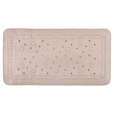 Differnz Tutus inlegmat bad - 100% PVC - anti-slip laag - 68 x 36 cm - taupe