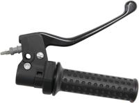 Domino gasdraaigreep armatuur "scooters throttle grips alu sw 1-pull, brake leve