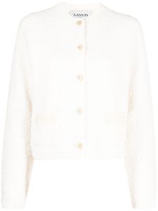 Lanvin cardigan à boutonnière - Blanc