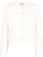 Lanvin cardigan à boutonnière - Blanc