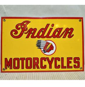 Indian Motorcycles Emaille Bord Rechthoek