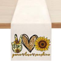 13*72 Table Cloth Peace Love Sunshine Table Tarps Party Decorations