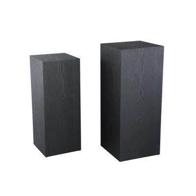 Tiess Zwarte Zuil Set Van 2
