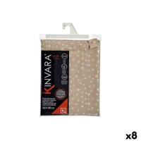 Vlekbestendig tafelkleed Kinvara BABEL BEIGE 41 BABEL BEIGE 41 Wit Beige Jacquard Anti-vlek Schoonheidsvlekjes 140 x 180 cm (8 S