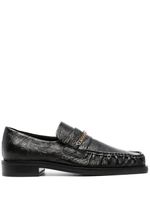 Martine Rose chain-detail leather loafers - Noir